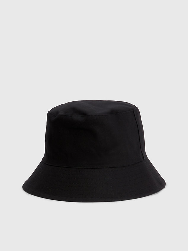 black unisex omkeerbare bucket hat - pride voor unisex - calvin klein jeans