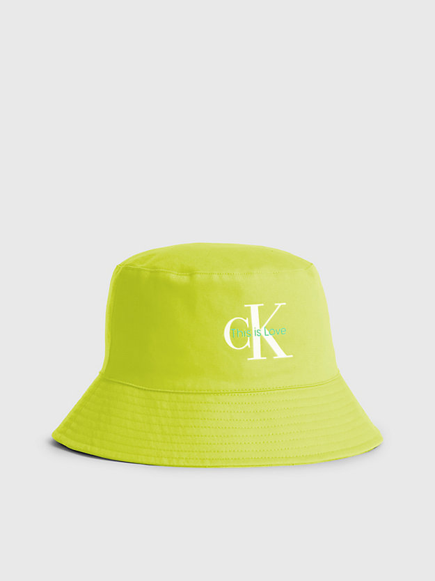 lemon lime/print unisex reversible bucket hat - pride for unisex calvin klein jeans