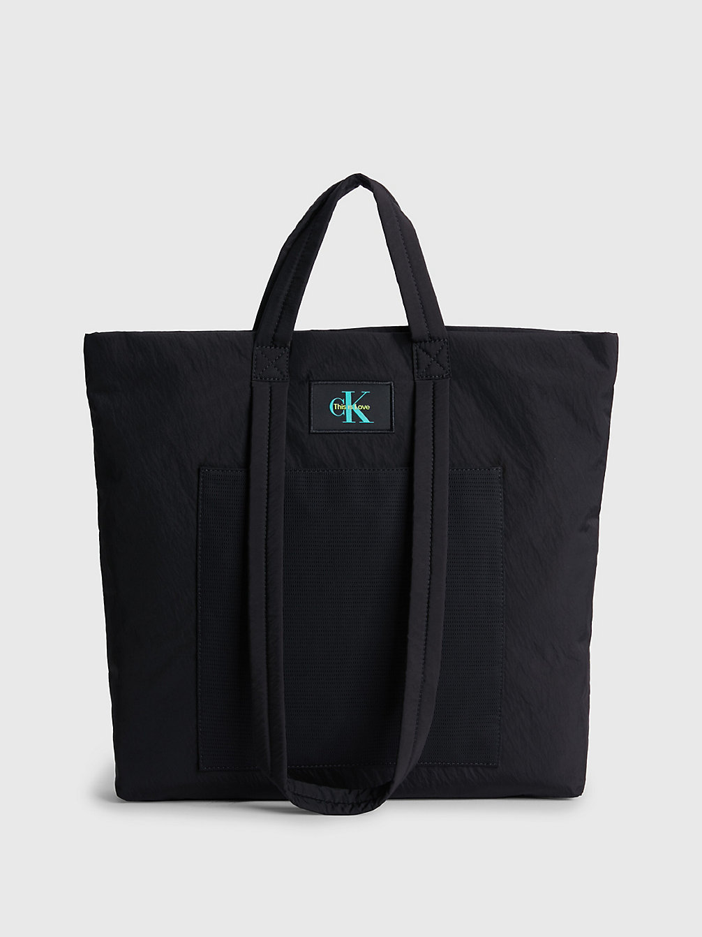 BLACK Recycled Nylon Tote Bag - Pride undefined unisex Calvin Klein