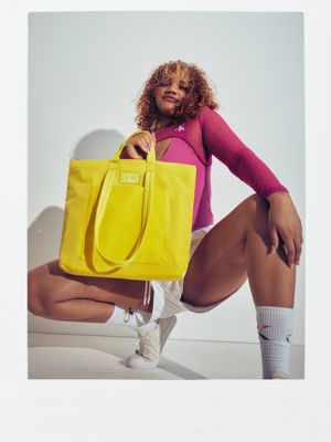 LEMON LIME Recycled Nylon Tote Bag - Pride for unisex CALVIN KLEIN JEANS