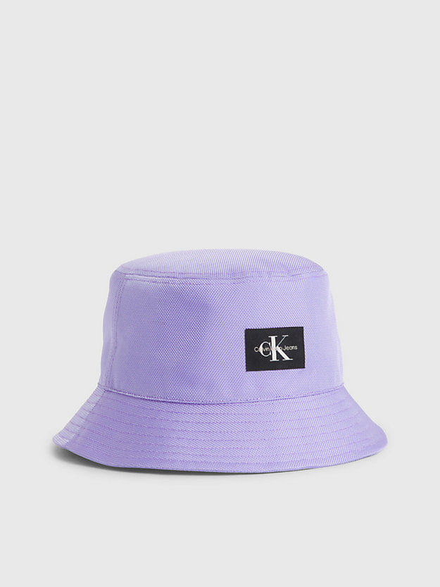 hyacinth hues gerecyclede unisex bucket hat voor unisex - calvin klein jeans