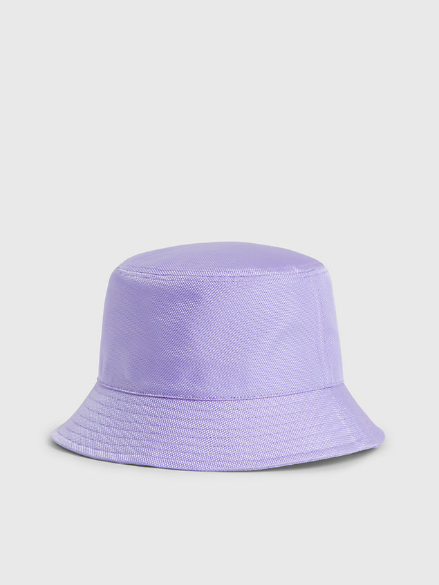 purple recycled unisex bucket hat for unisex calvin klein jeans