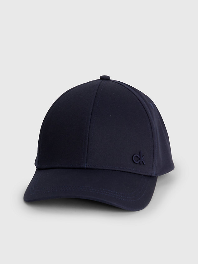 blue cotton twill  cap for men calvin klein