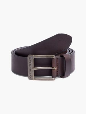 Cintura Uomo In Pelle Paddock's Ranger, Fibbia Argento Anticato, Classica Per Jeans E Pantaloni Chino