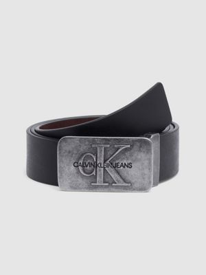 calvin klein brown leather belt