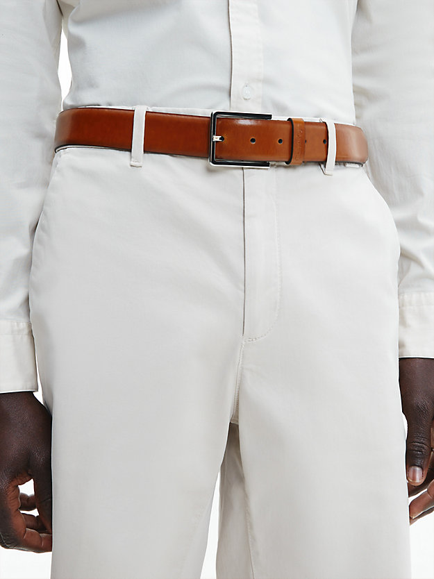 COGNAC Leather Belt for men CALVIN KLEIN