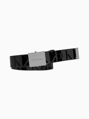 calvin klein canvas plaque belt