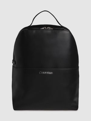 calvin klein men's leather backpack