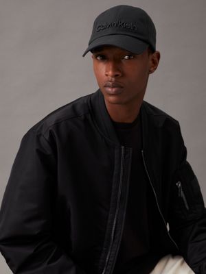 black twill cap for men calvin klein