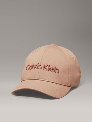 grey twill cap for men calvin klein