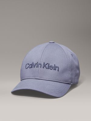 grey twill cap for men calvin klein