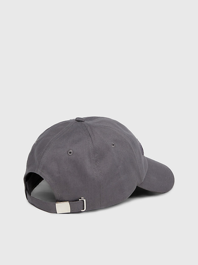grey twill cap for men calvin klein