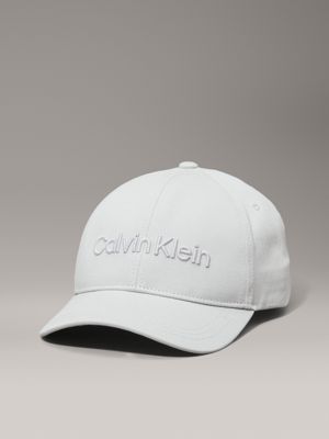 grey twill cap for men calvin klein