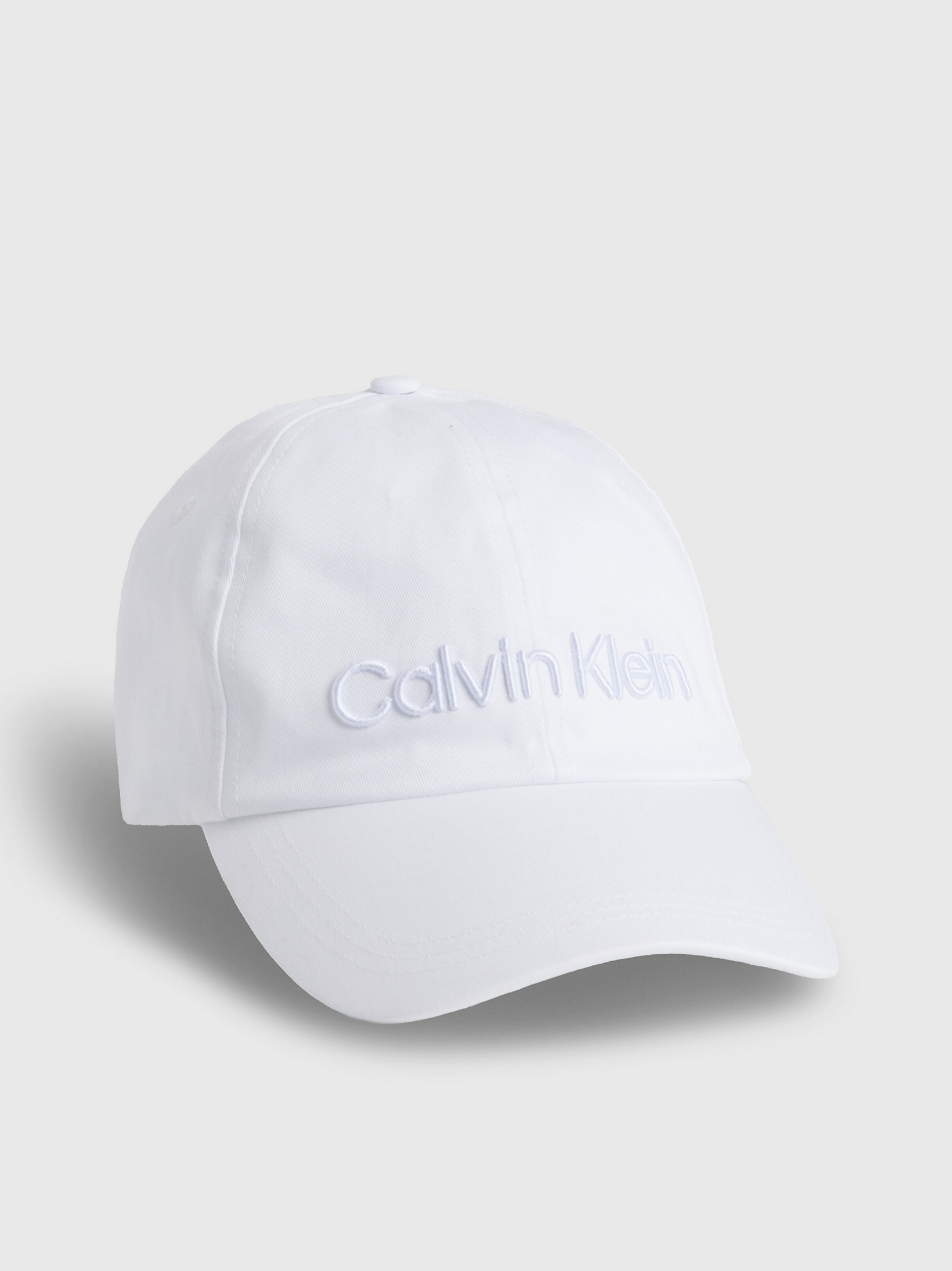 White Organic Cotton Cap undefined men Calvin Klein