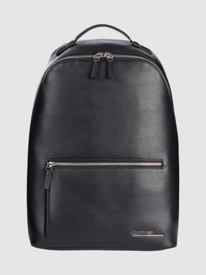 calvin klein leather backpack mens