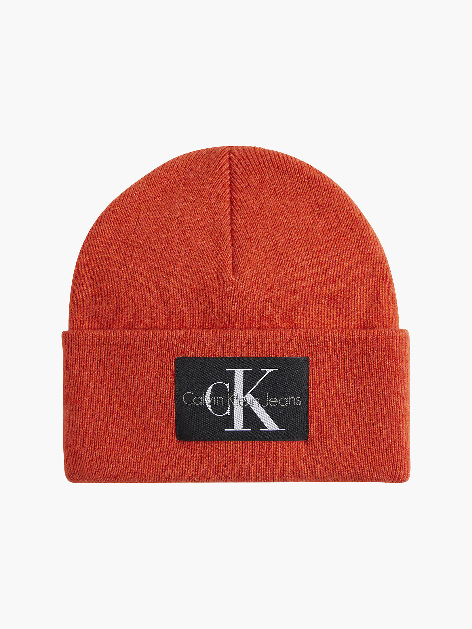 Coral Orange > Вязаная шапка из смесовой шерсти > undefined женщины - Calvin Klein