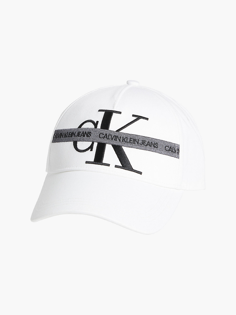 BRIGHT WHITE Recycled Logo Cap undefined men Calvin Klein