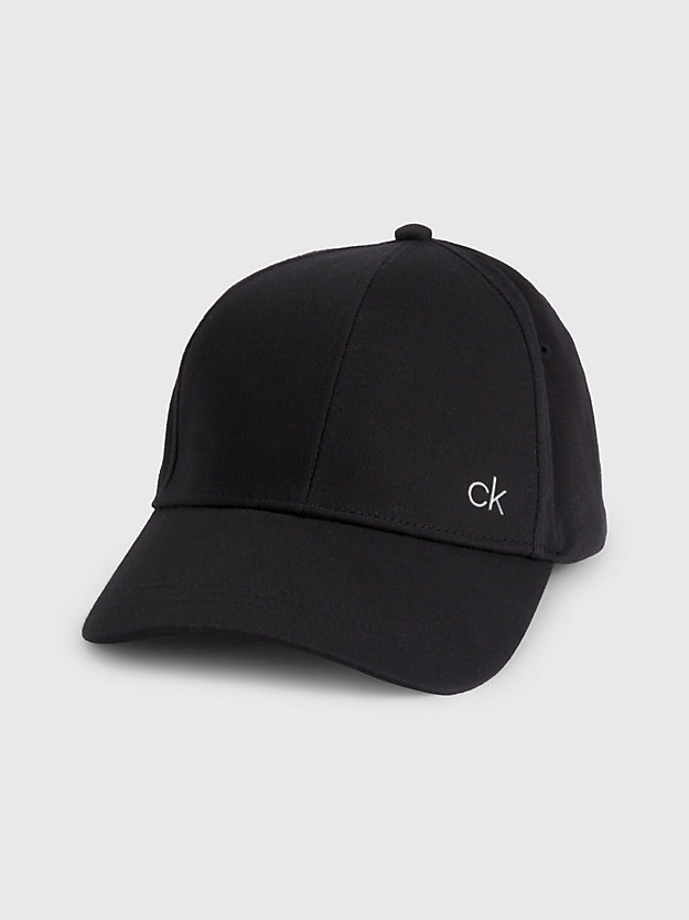 ck black organic cotton cap for men calvin klein