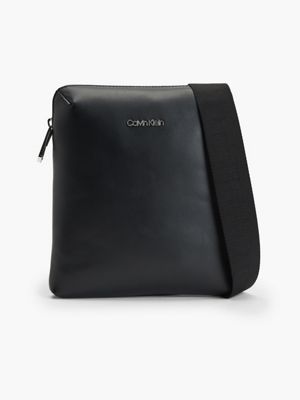Recycled Faux Leather Flat Crossbody Bag Calvin Klein K50k507796bax