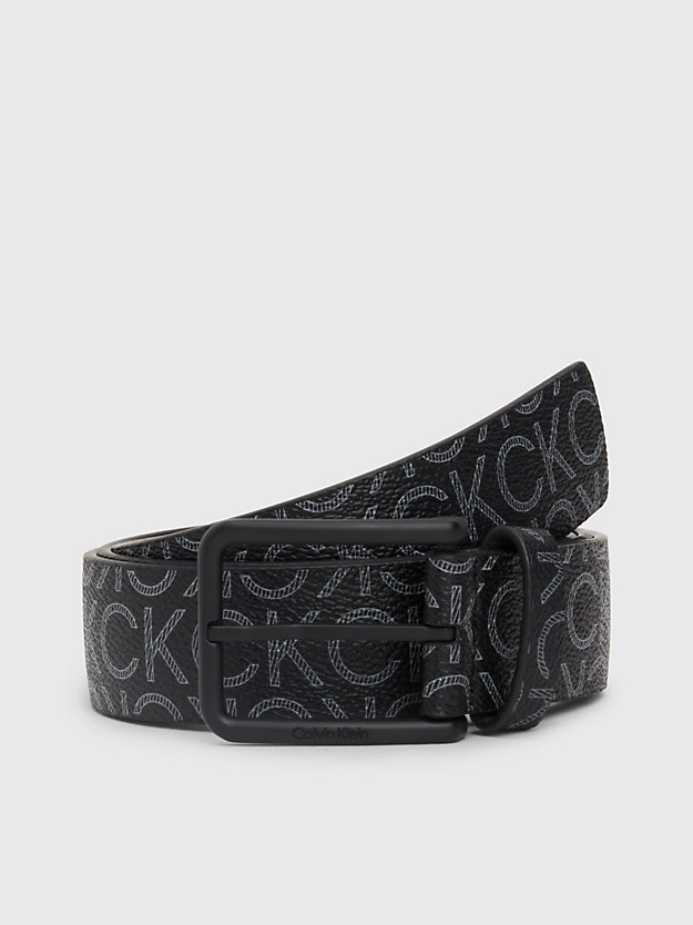 ceinture avec logo black/classic mono pour hommes calvin klein
