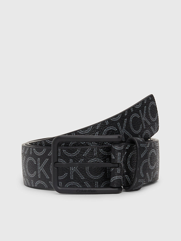 black logo belt for men calvin klein