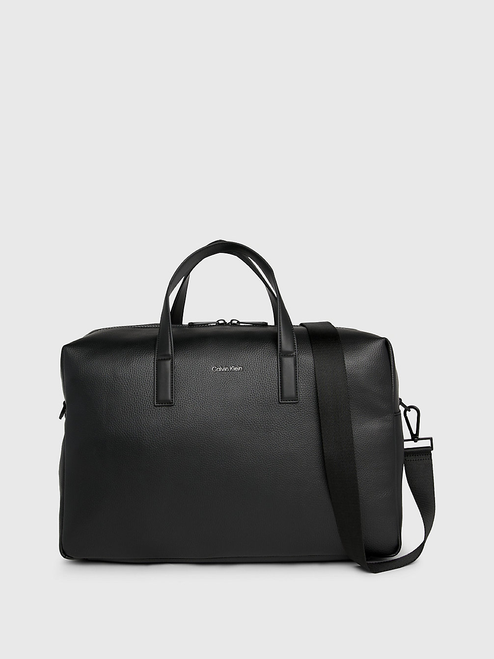 CK BLACK Faux Leather Weekend Bag undefined men Calvin Klein