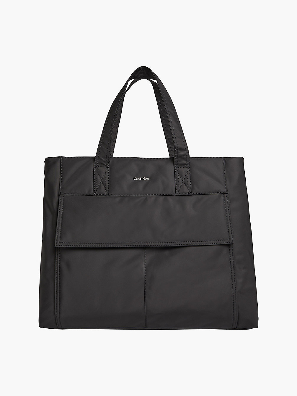 CK BLACK Large Recycled Polyester Tote Bag undefined men Calvin Klein