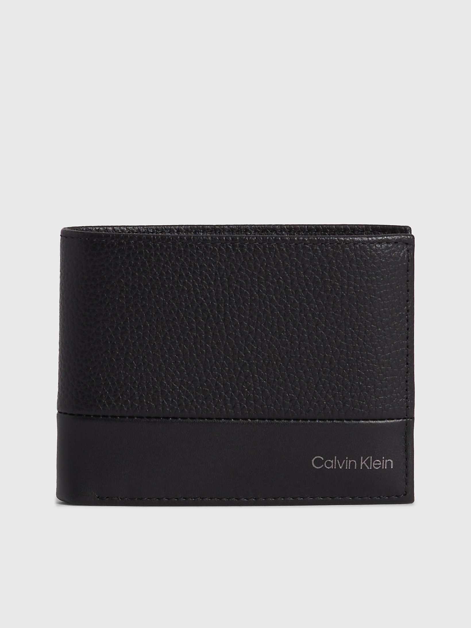 CK Black > Skórzany Portfel Trzyczęściowy > undefined Mężczyźni - Calvin Klein