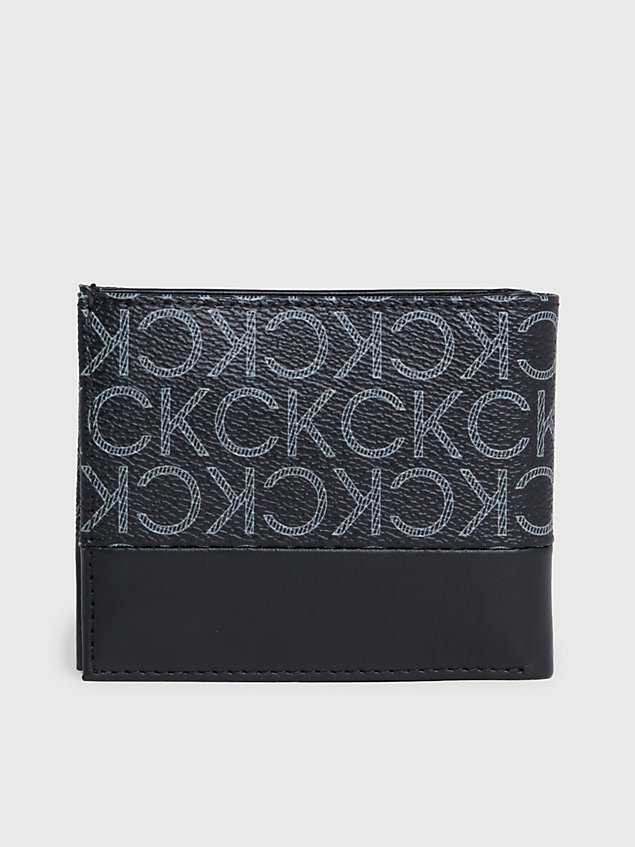 black rfid logo billfold wallet for men calvin klein