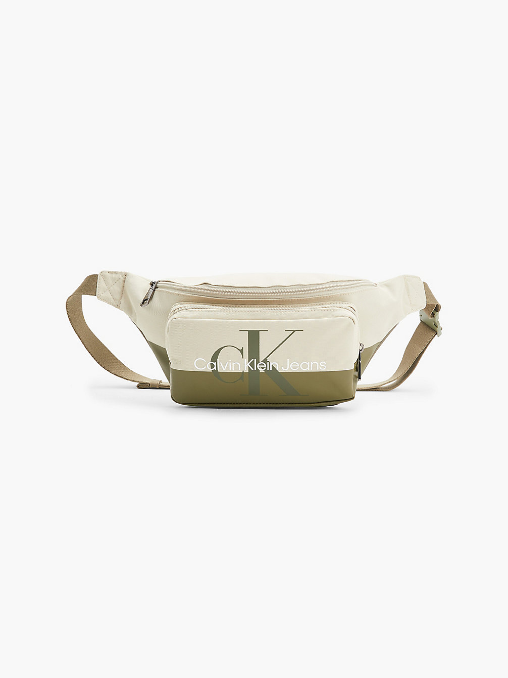 WHEAT FIELDS/BURNT OLIVE Recycled Polyester Bum Bag undefined men Calvin Klein