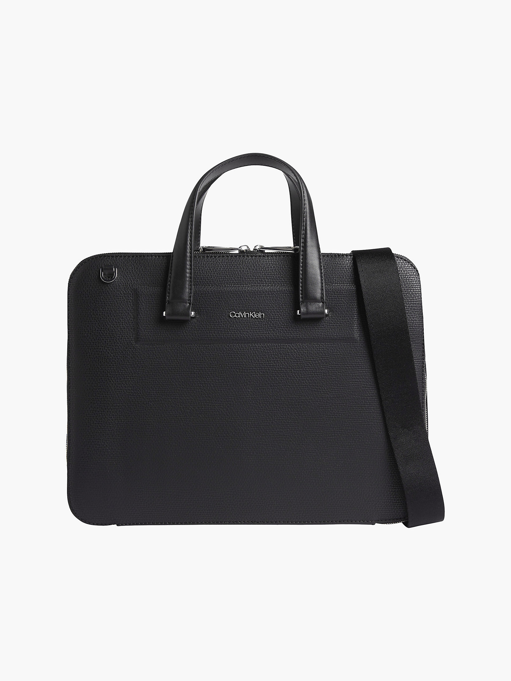 CK Black Slim Recycled Laptop Bag undefined men Calvin Klein
