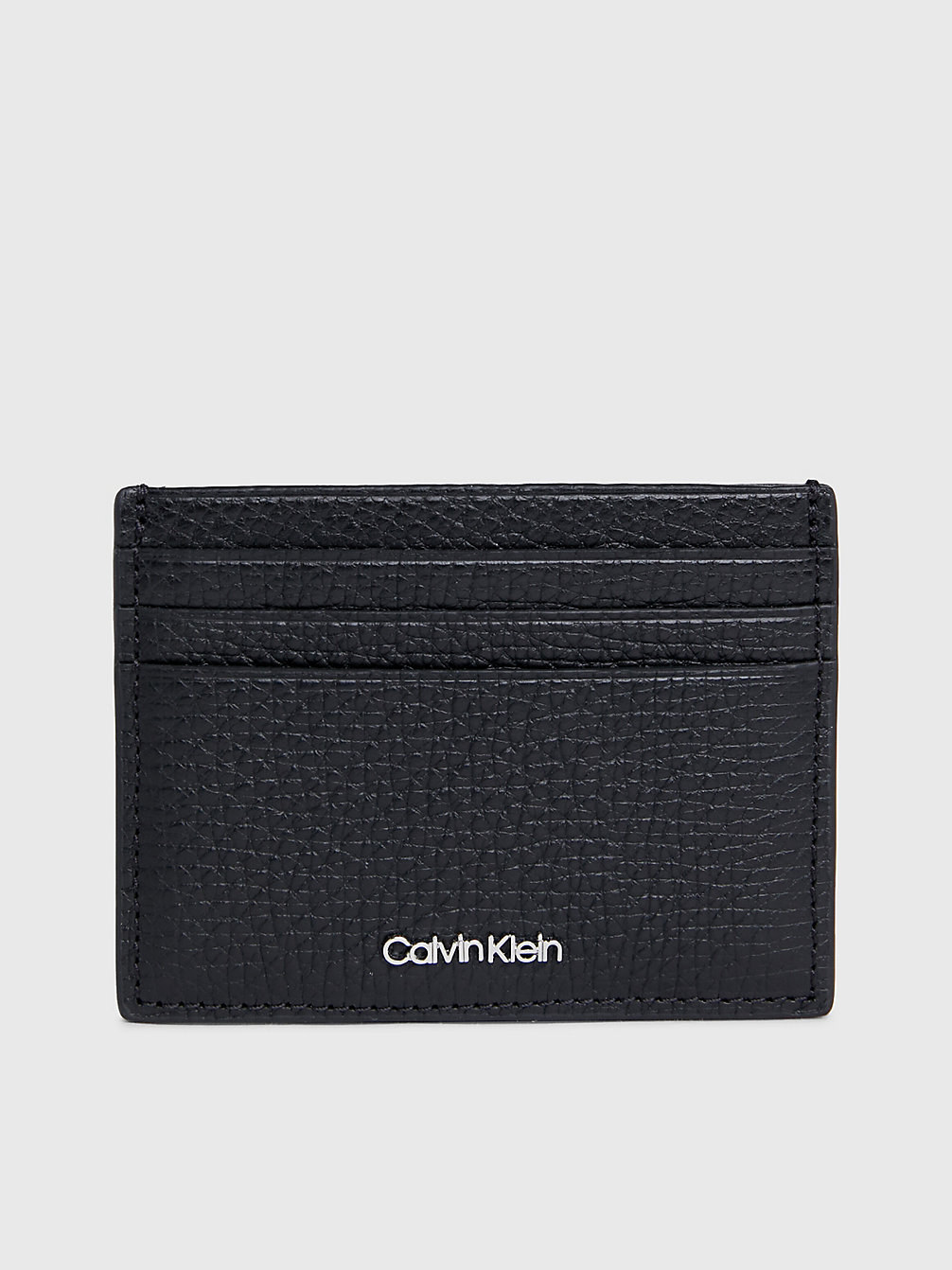 CK BLACK Leather Cardholder undefined men Calvin Klein
