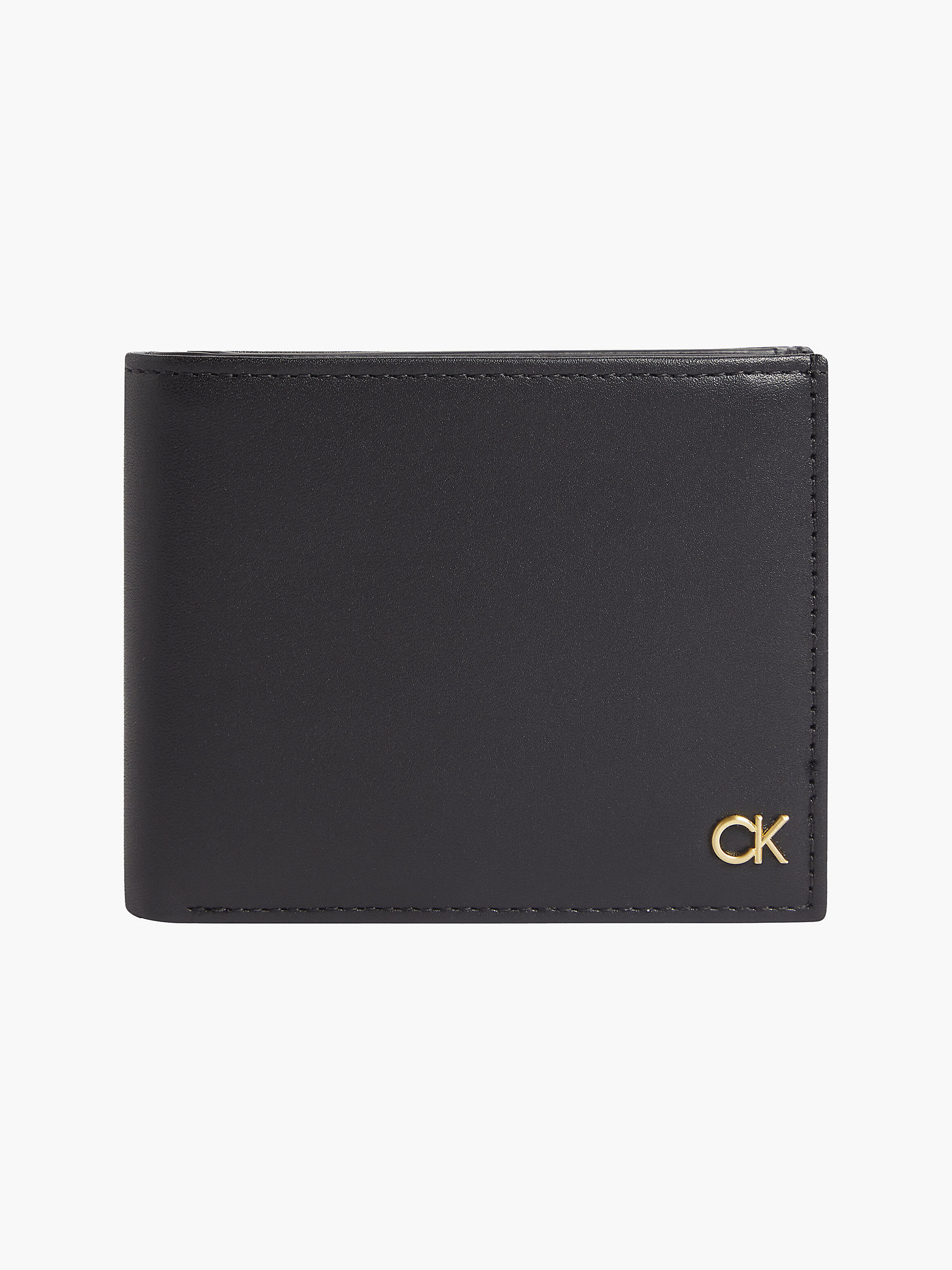 CK Black Leather Billfold Wallet undefined men Calvin Klein