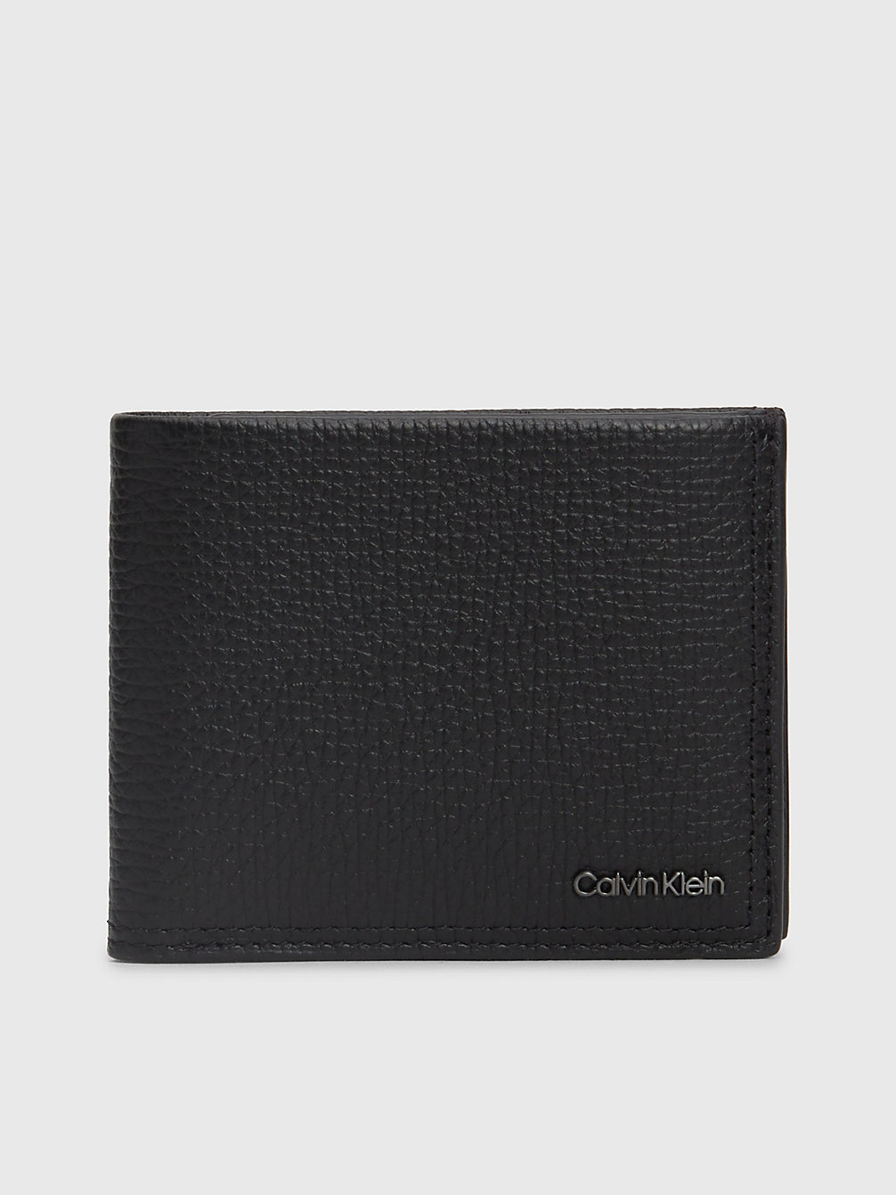 CK BLACK Leather Billfold Wallet undefined men Calvin Klein