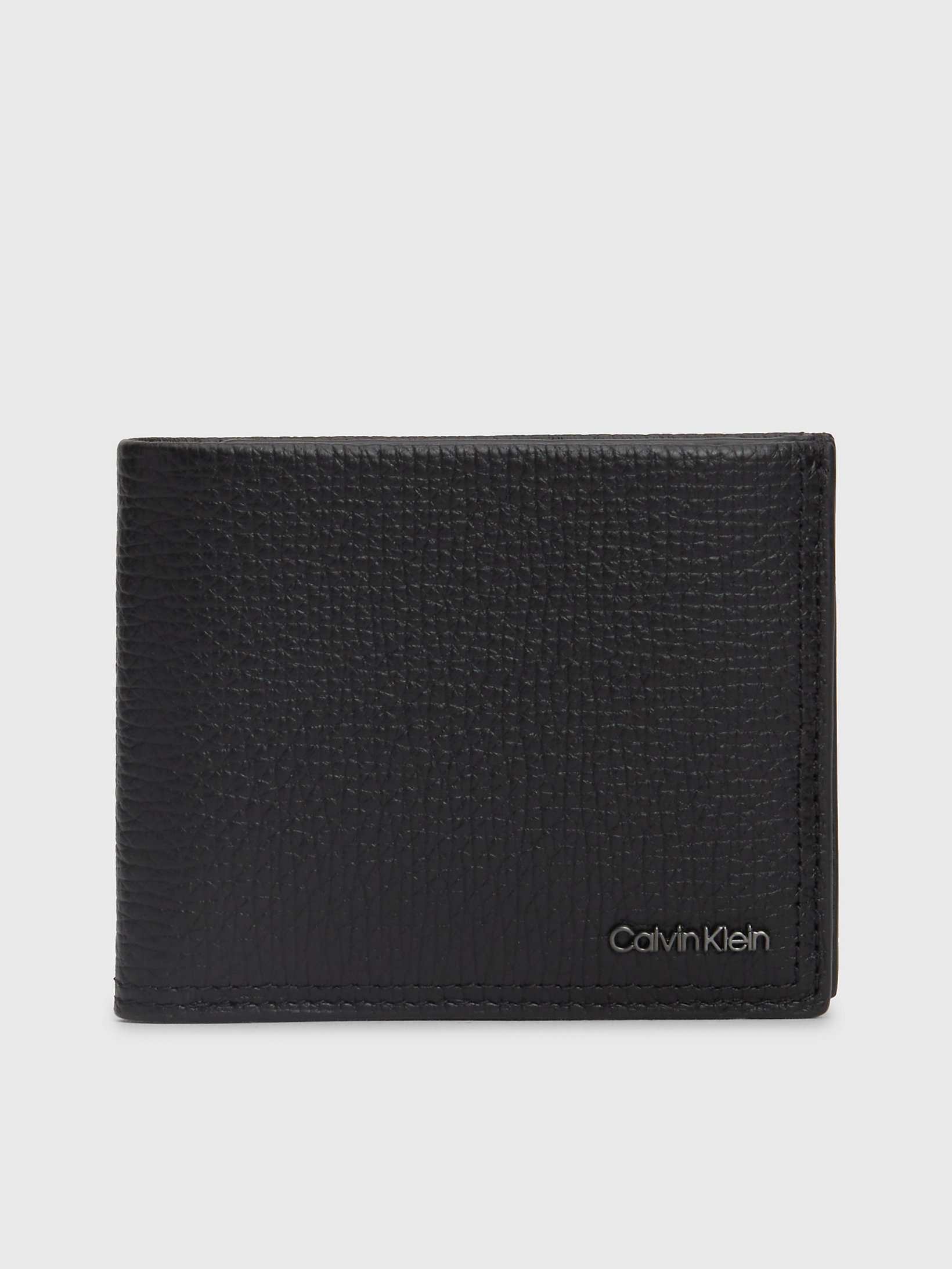 CK Black Leather Billfold Wallet undefined men Calvin Klein