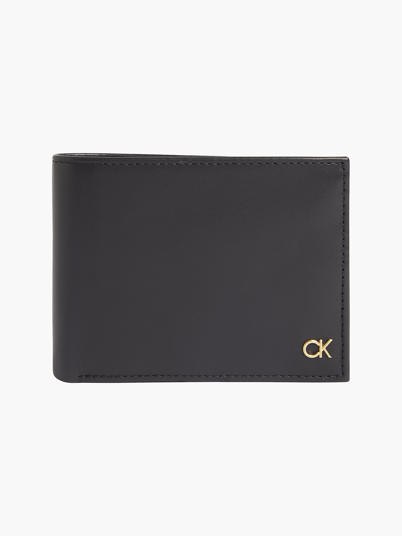 CK Black > Dreifach Faltbares Lederportemonnaie > undefined Herren - Calvin Klein
