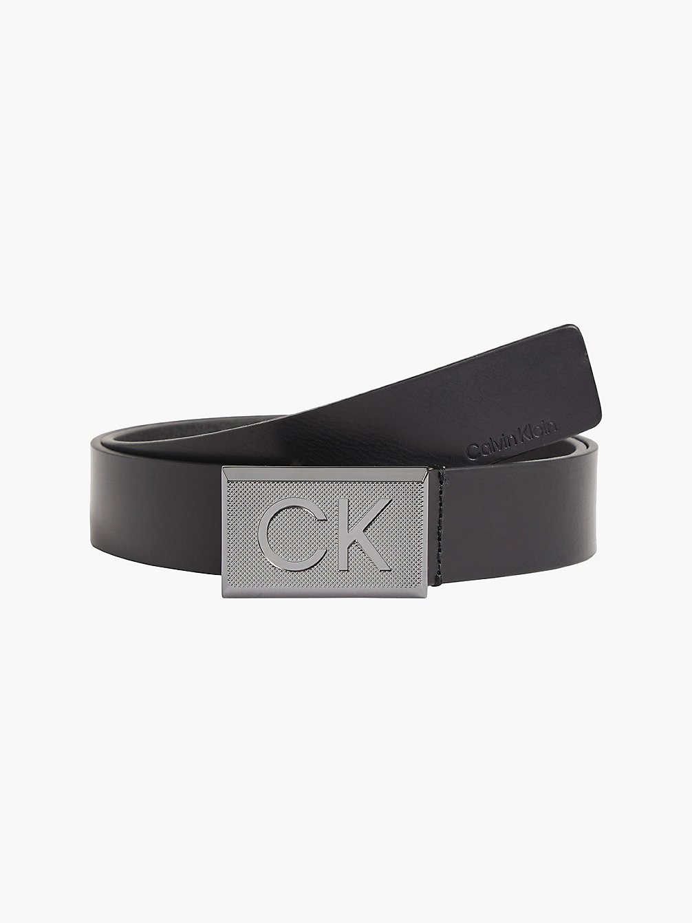 CK BLACK Leather Belt undefined men Calvin Klein