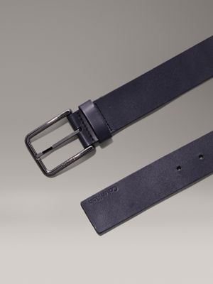 navy leather belt for men calvin klein