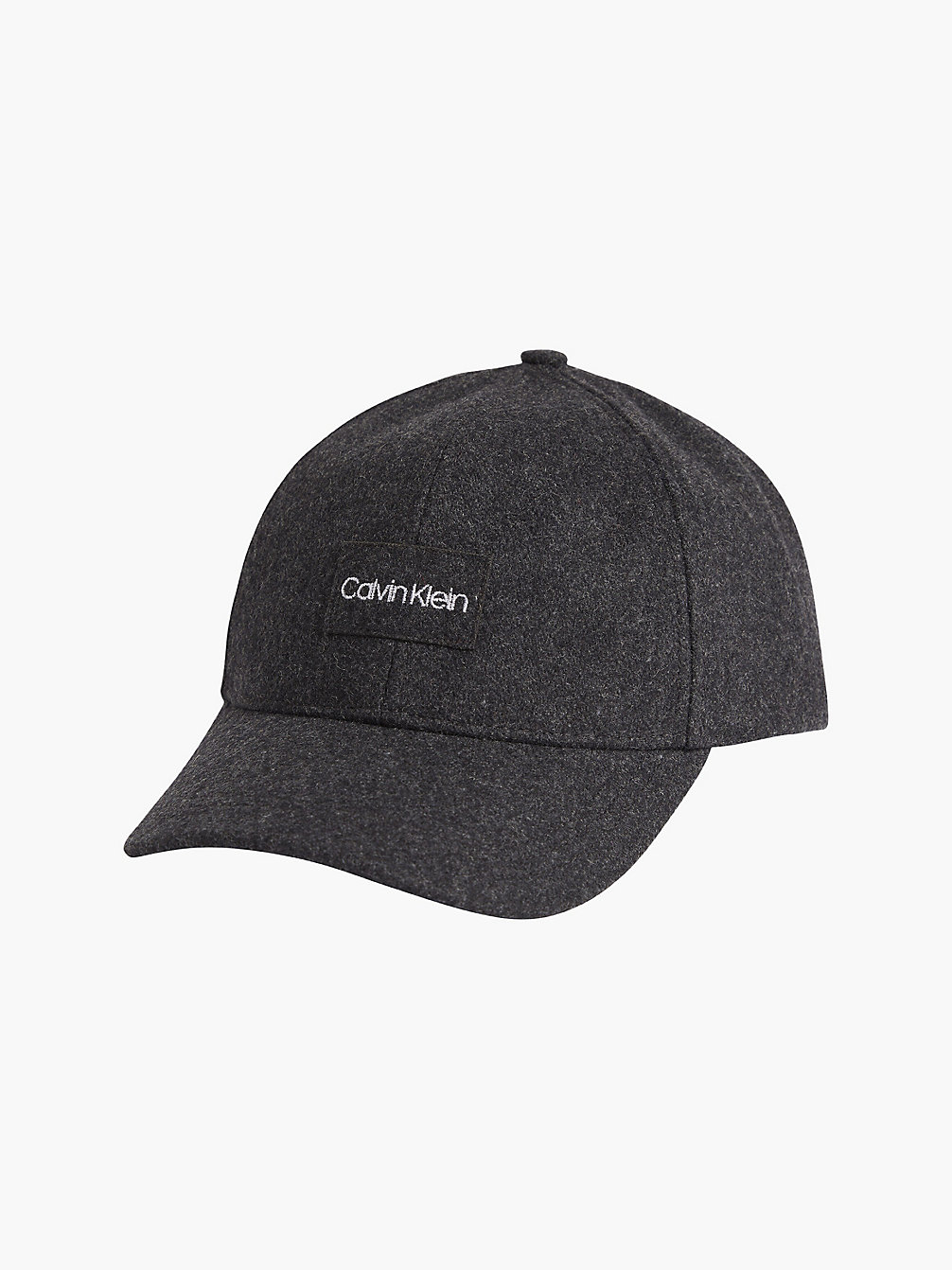 MEDIUM CHARCOAL Wool Blend Cap undefined men Calvin Klein