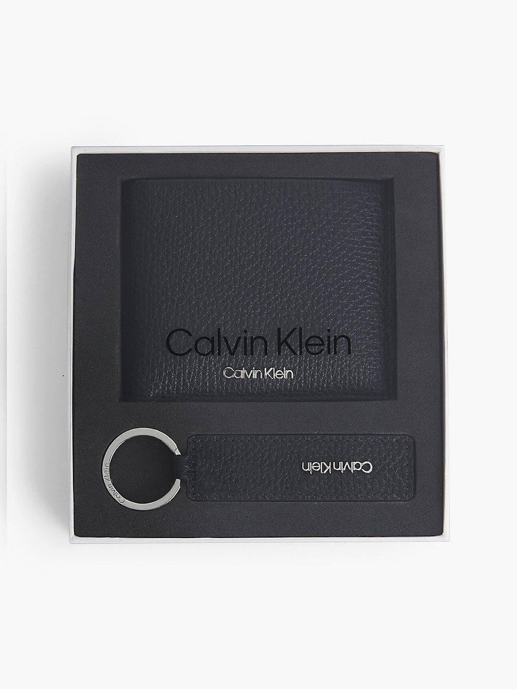 CK BLACK > Подарочный набор из кожаного кошелька с брелком > undefined женщины - Calvin Klein