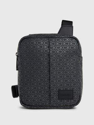 Unisex The Blend Monogram Print Cross Body Bag: Small