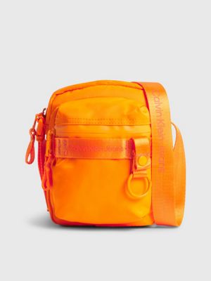 VIBRANT ORANGE Recycled Crossbody Bag undefined men Calvin Klein