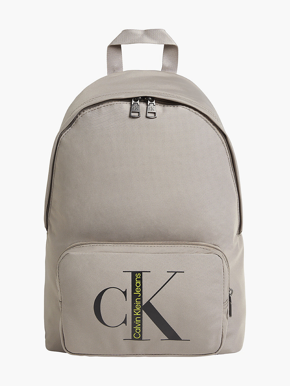 PERFECT TAUPE Recycled Round Backpack undefined men Calvin Klein