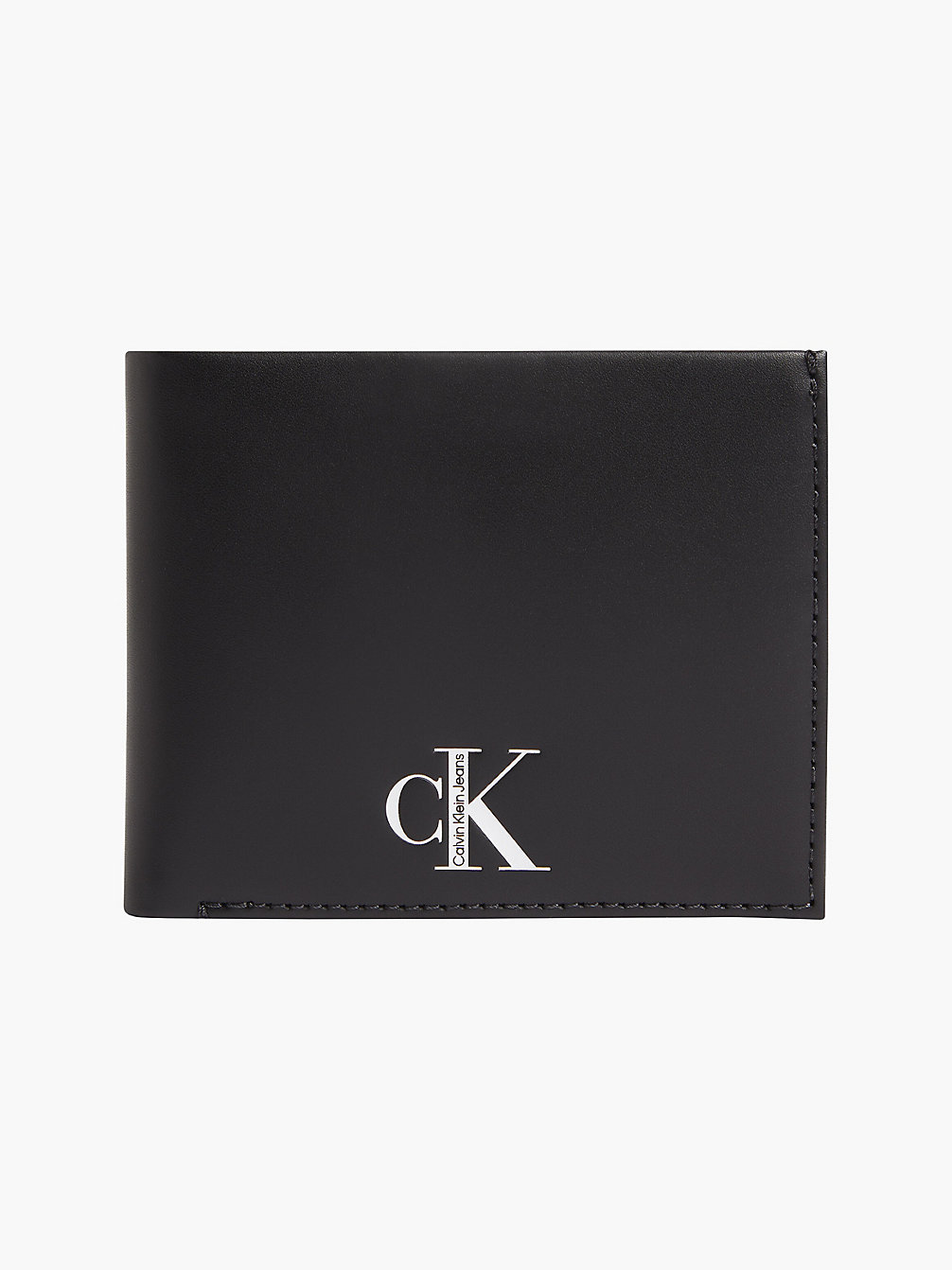 BLACK Leather Billfold Wallet undefined men Calvin Klein