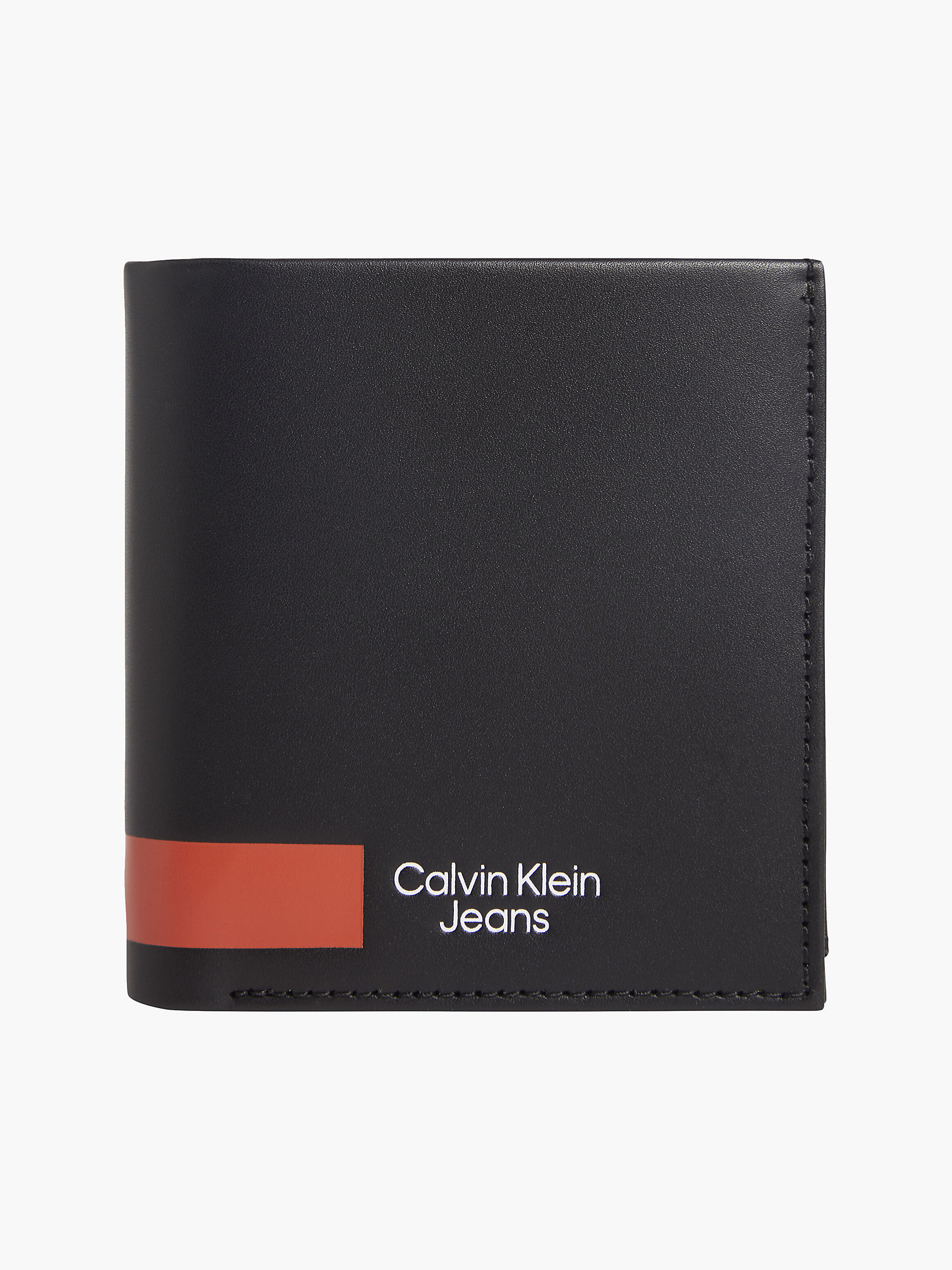 Black > Dreifach Faltbares Lederportemonnaie > undefined Herren - Calvin Klein