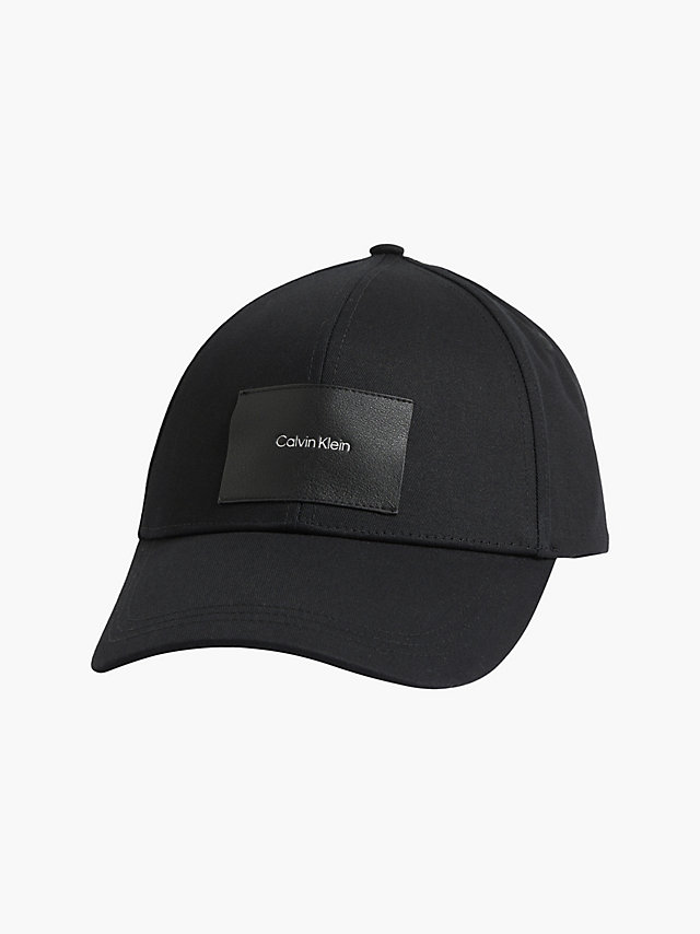 CK Black Organic Cotton Cap undefined men Calvin Klein