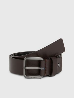 Calvin klein brown clearance leather belt