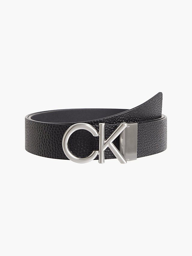 CK Black > Logo-Ledergürtel > undefined Herren - Calvin Klein