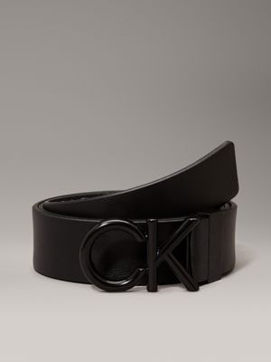 Calvin klein black leather belt online