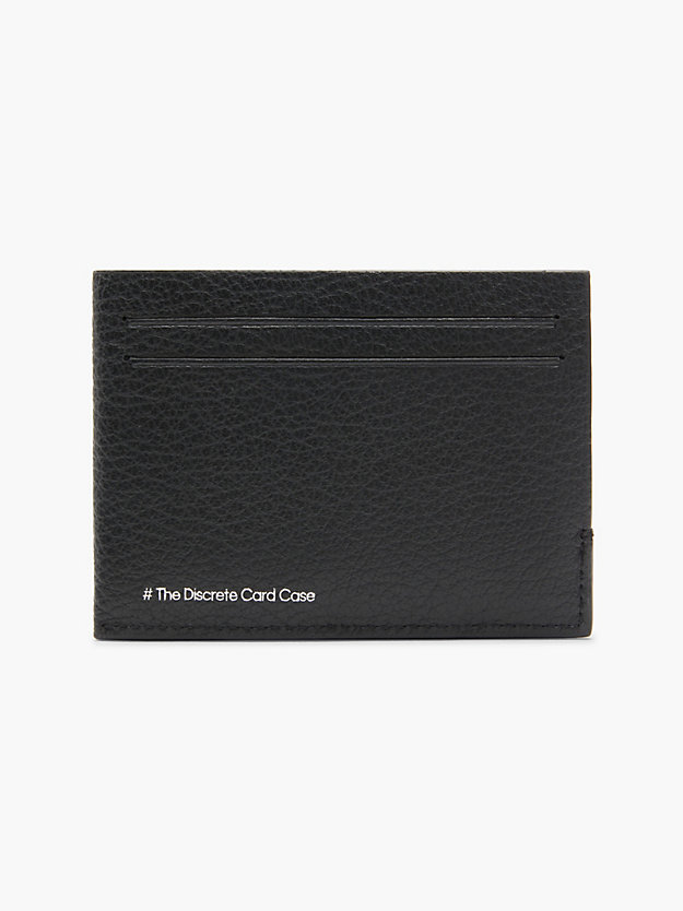 CK BLACK Leather Cardholder for men CALVIN KLEIN